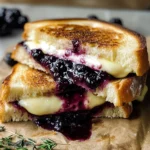 Blackberry Balsamic and Brie Grilled Cheese