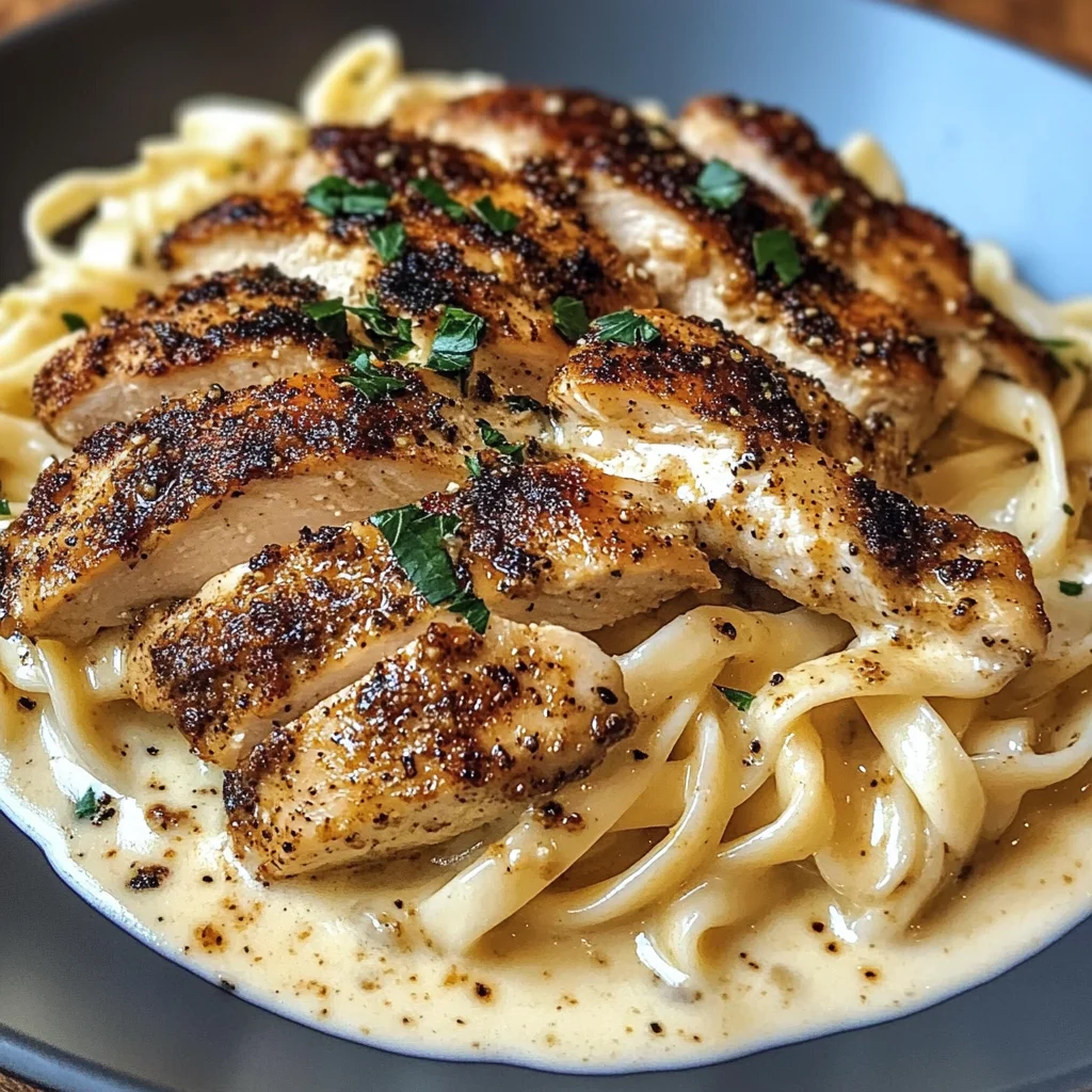 Blackened Cajun Chicken Alfredo