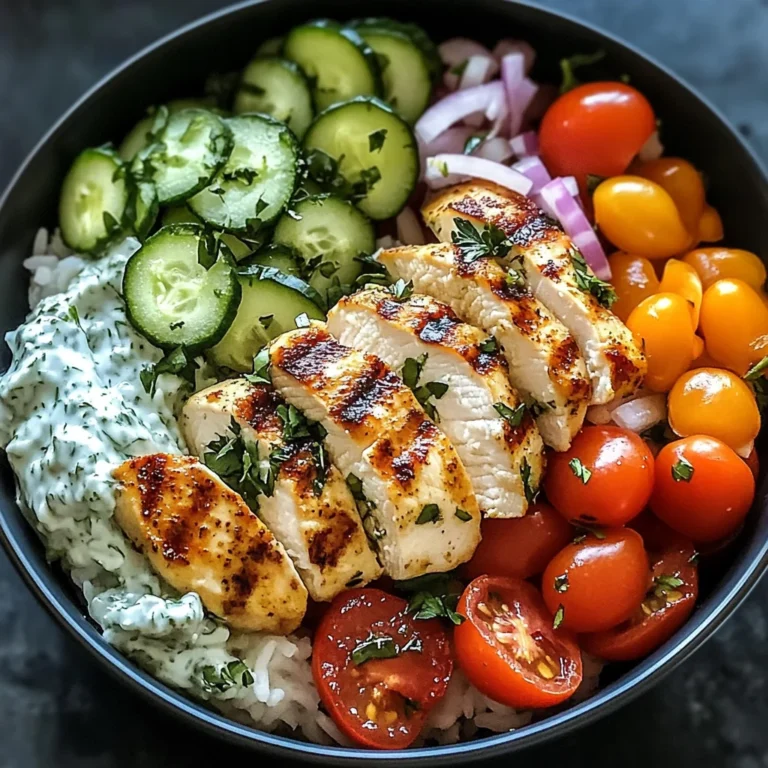 Chicken Tzatziki Bowls
