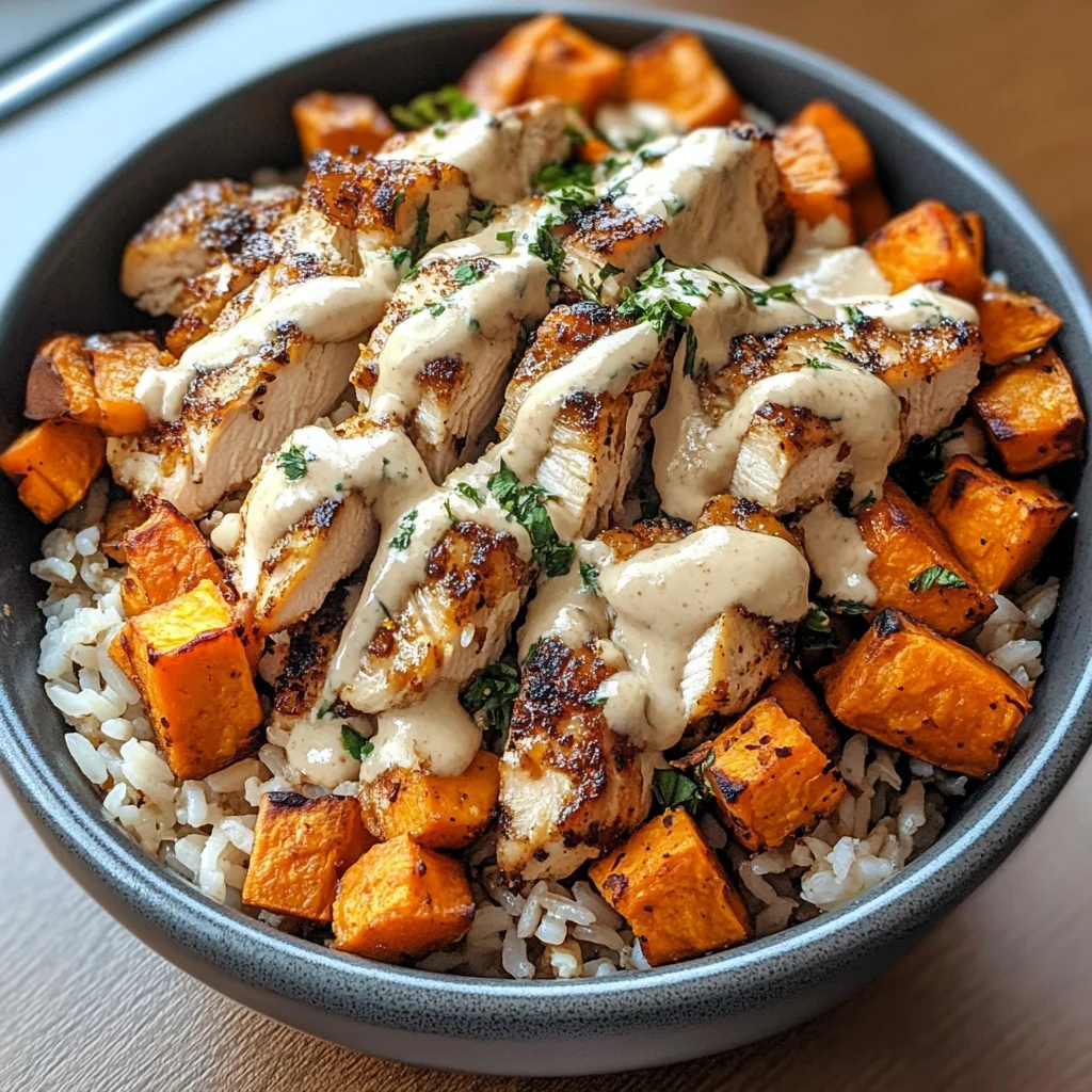 Chicken & Sweet Potato Rice Bowl
