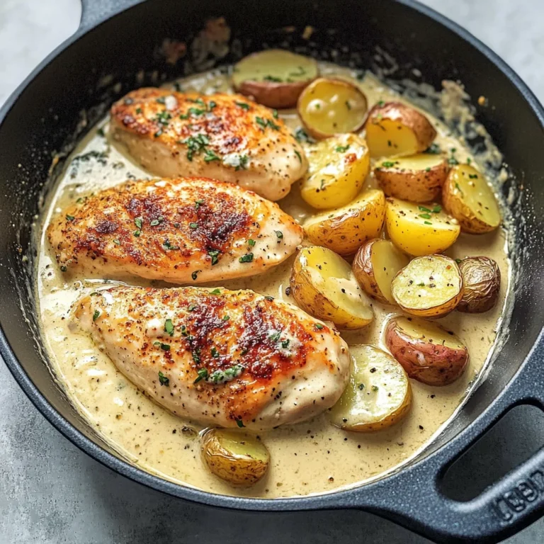 Chicken and Potatoes with Dijon Cream Sauce