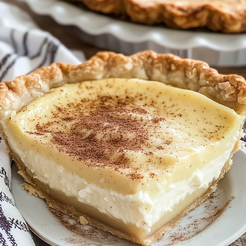 Christmas Eve Cinnamon-Vanilla Creamy Custard Pie Recipe – Festive & Delicious