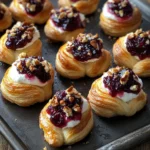 Cranberry Cream Cheese Crescent Bites