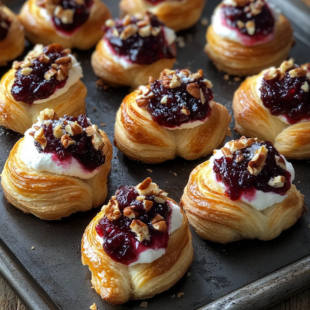 Cranberry Cream Cheese Crescent Bites
