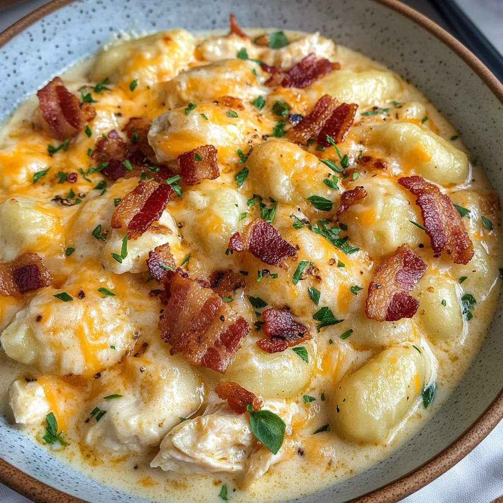Creamy Crack Chicken Gnocchi