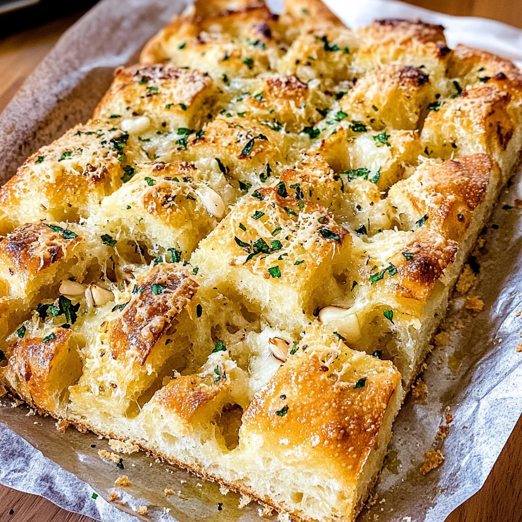 Crispy and Cheesy Garlic Parmesan Focaccia Bread You’ll Love