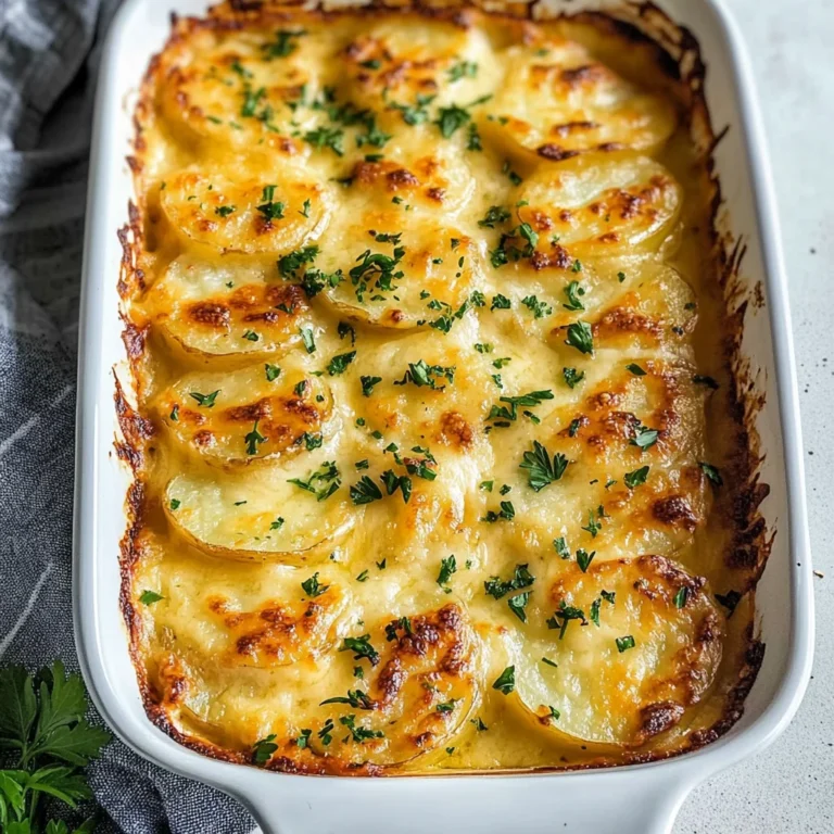Dad’s Creamy & Cheesy Au Gratin Potatoes