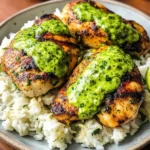 Easy Peruvian Chicken And Rice with Green Sauce Recipe