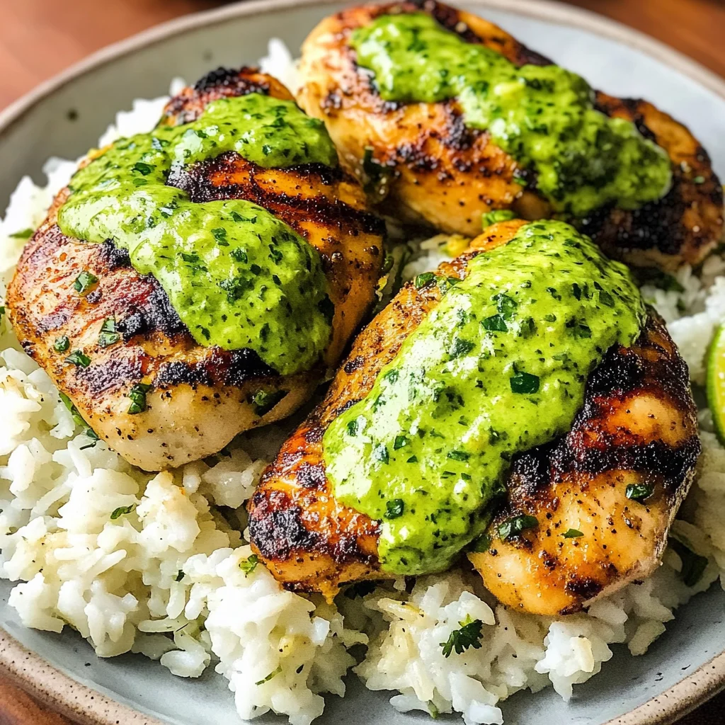 Easy Peruvian Chicken And Rice with Green Sauce Recipe