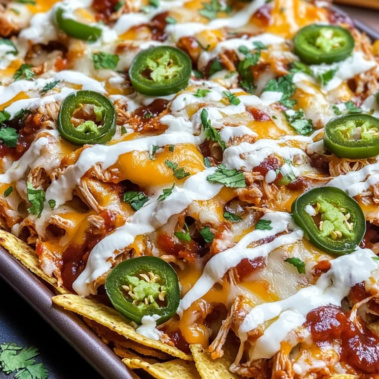 Easy Sheet Pan BBQ Chicken Nachos