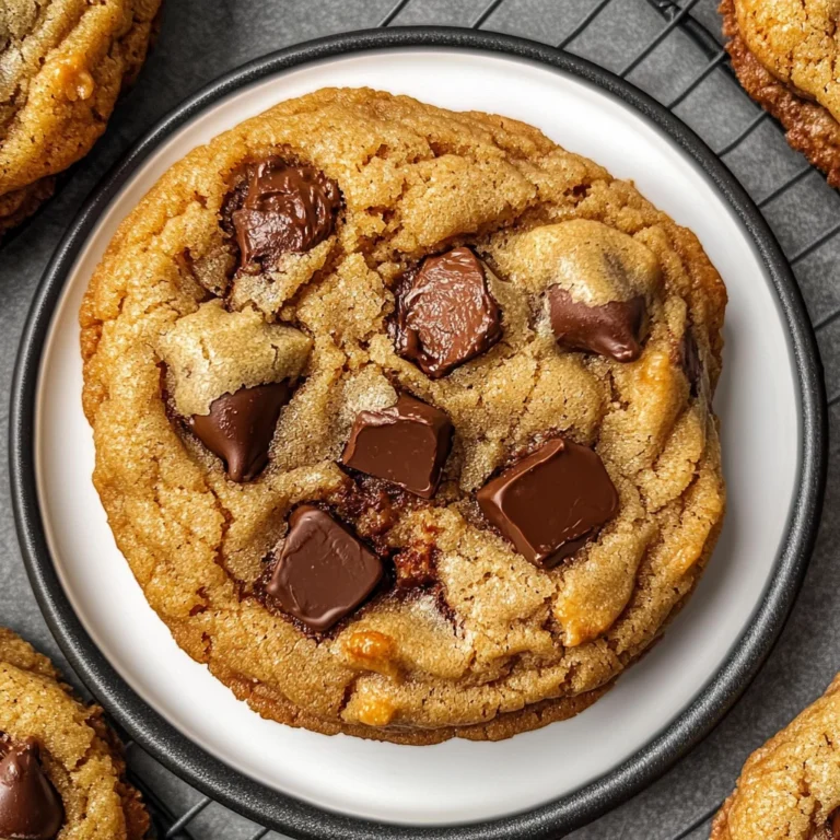 Gooey Bourbon Browned Butter Chocolate Chip Cookies