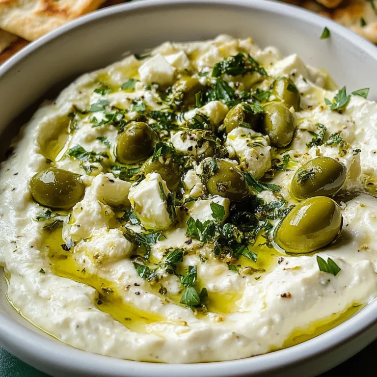 Green Olive and Feta Cheese Dip