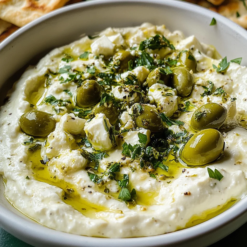 Green Olive and Feta Cheese Dip
