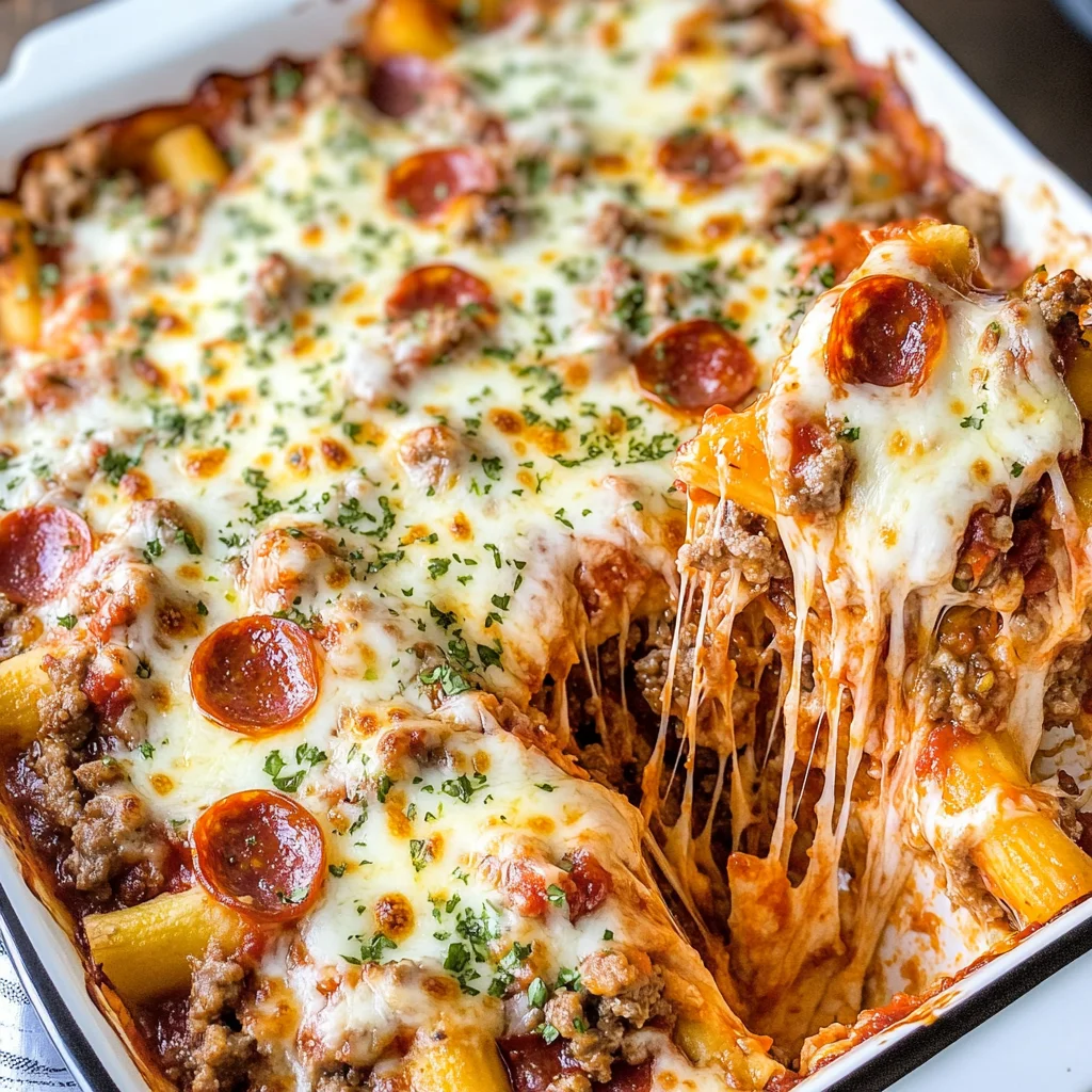 Meat Lovers Pizza Casserole