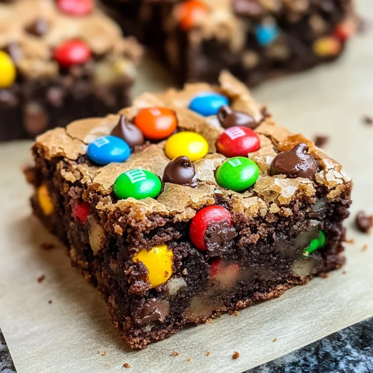 Monster Cookie Fudgy Brownies
