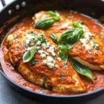 One Pan Mediterranean Chicken with Roasted Red Pepper Sauce