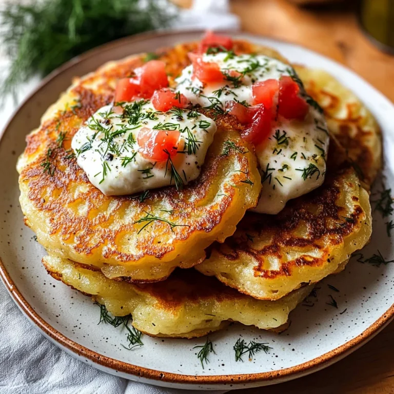 Potato and Onion Cheese Pancakes