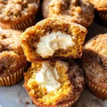Pumpkin Muffins with Maple Cream Cheese Filling