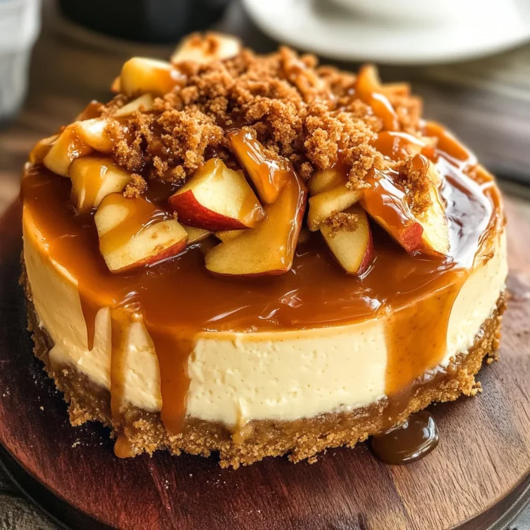 Salted Caramel Apple Pie Cheesecake