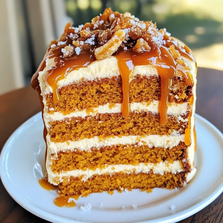 Salted Caramel Pumpkin Cake