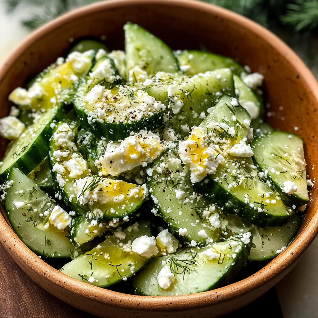 Smashed Cucumber Salad - With Feta and Dill