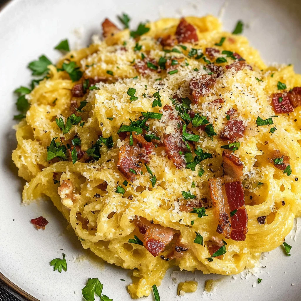 Spaghetti Squash Carbonara