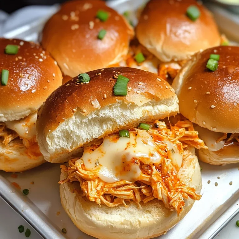 Spicy Buffalo Chicken Sliders