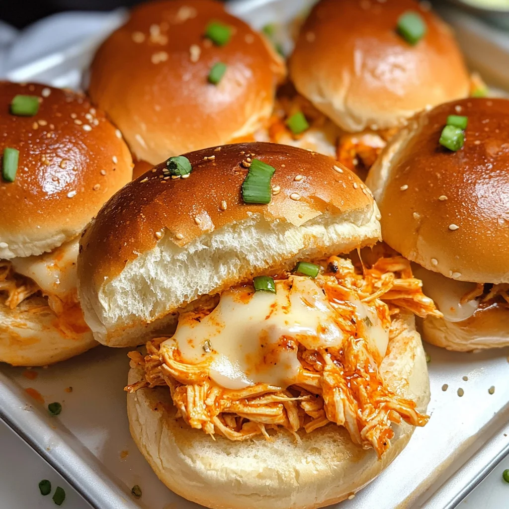Spicy Buffalo Chicken Sliders