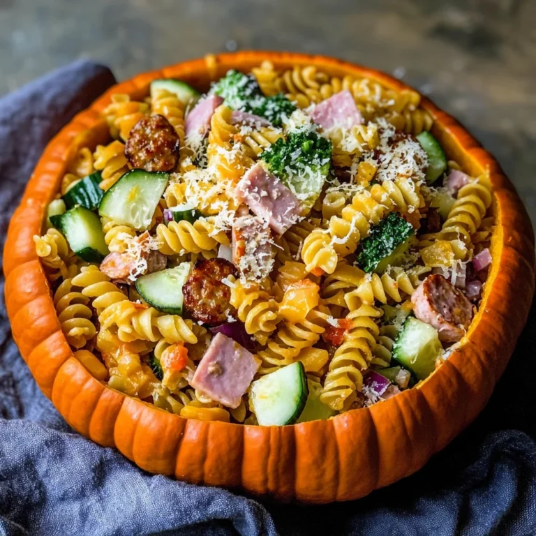 UpChuckin' Pumpkin Loaded Pasta Salad