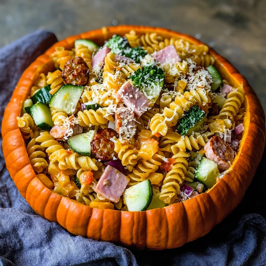 UpChuckin' Pumpkin Loaded Pasta Salad