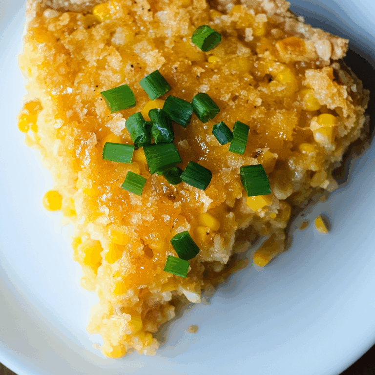 Cheddar Sweet Corn Pie