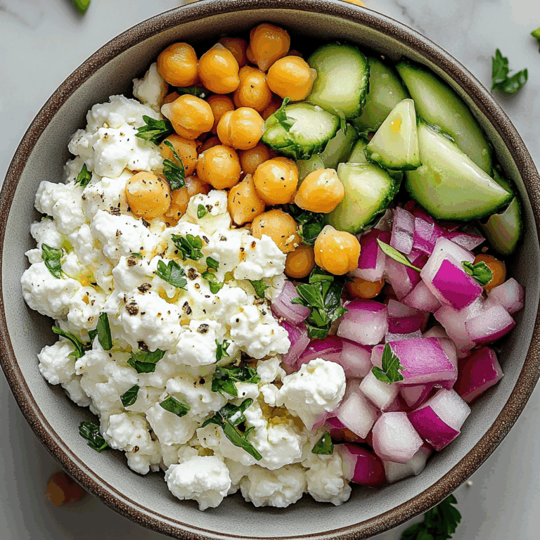 Cottage Cheese and Chickpea Salad: A Refreshing and Protein-Packed Delight