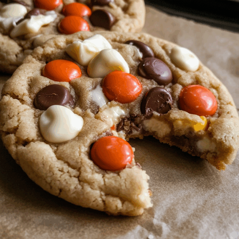 Gooey Reese’s Cheesecake Cookies