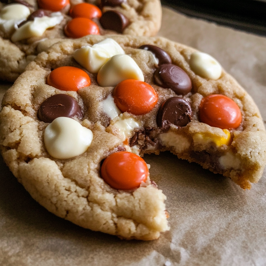 Gooey Reese’s Cheesecake Cookies