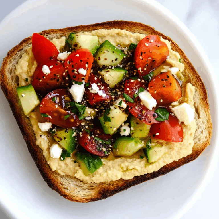 Mediterranean Hummus Toast with Za’atar