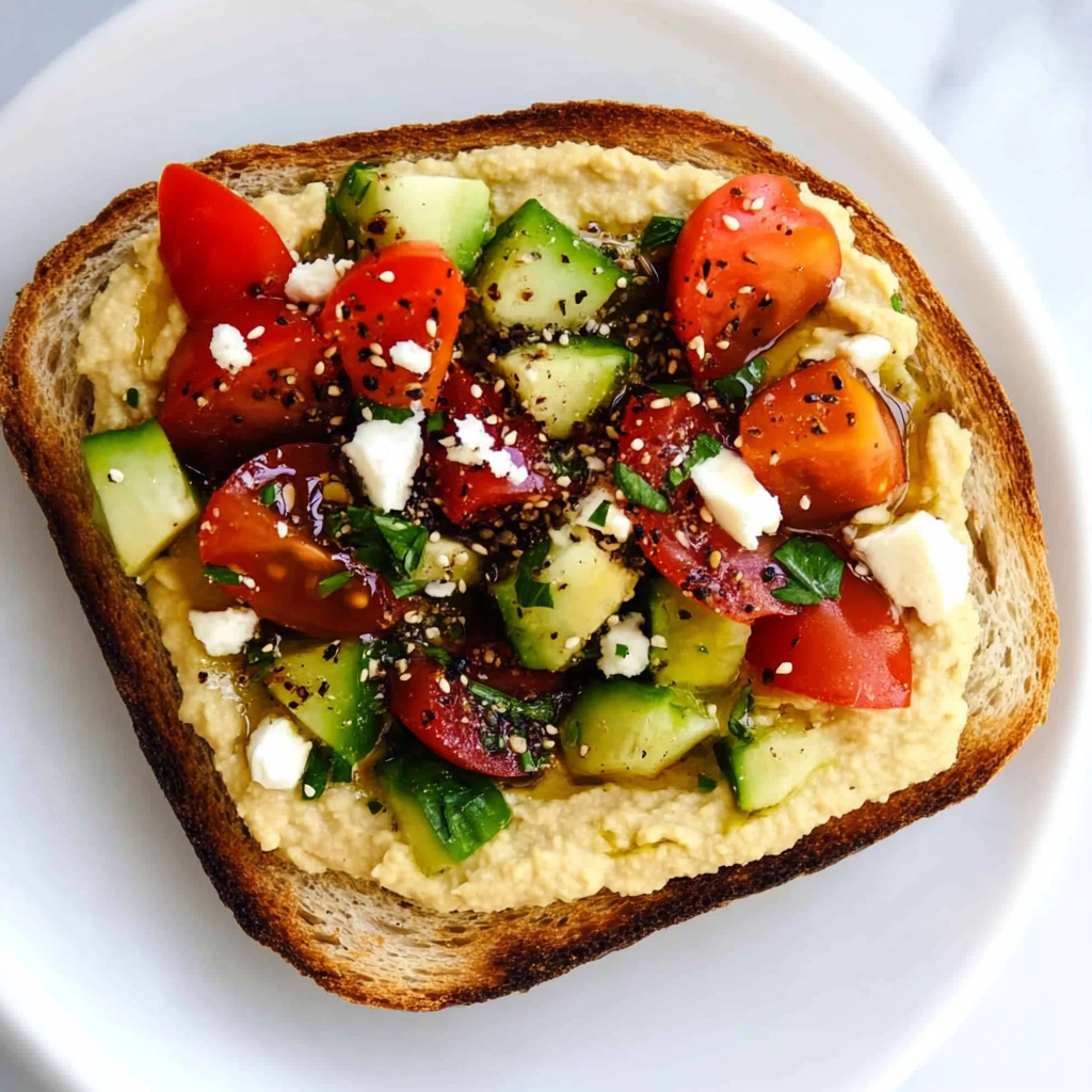 Mediterranean Hummus Toast with Za’atar