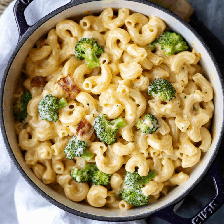 One-Pot Bacon Broccoli Mac and Cheese