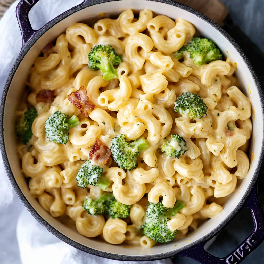 One-Pot Bacon Broccoli Mac and Cheese