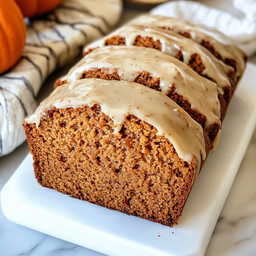 Pumpkin Bread with Maple Glaze