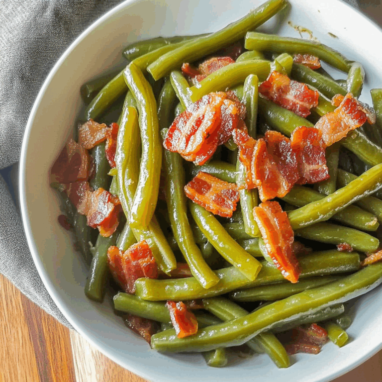 Quick and Easy Southern Bacon and Green Beans Recipe