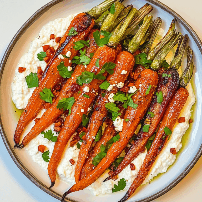 Roasted Carrots with Vegan Ricotta