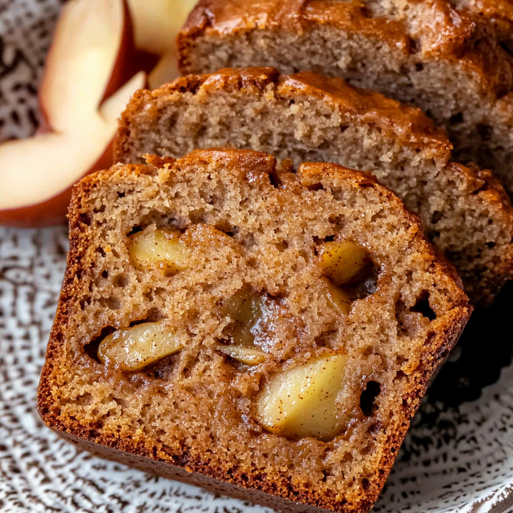 Warm Cinnamon-Spiced Apple Bread
