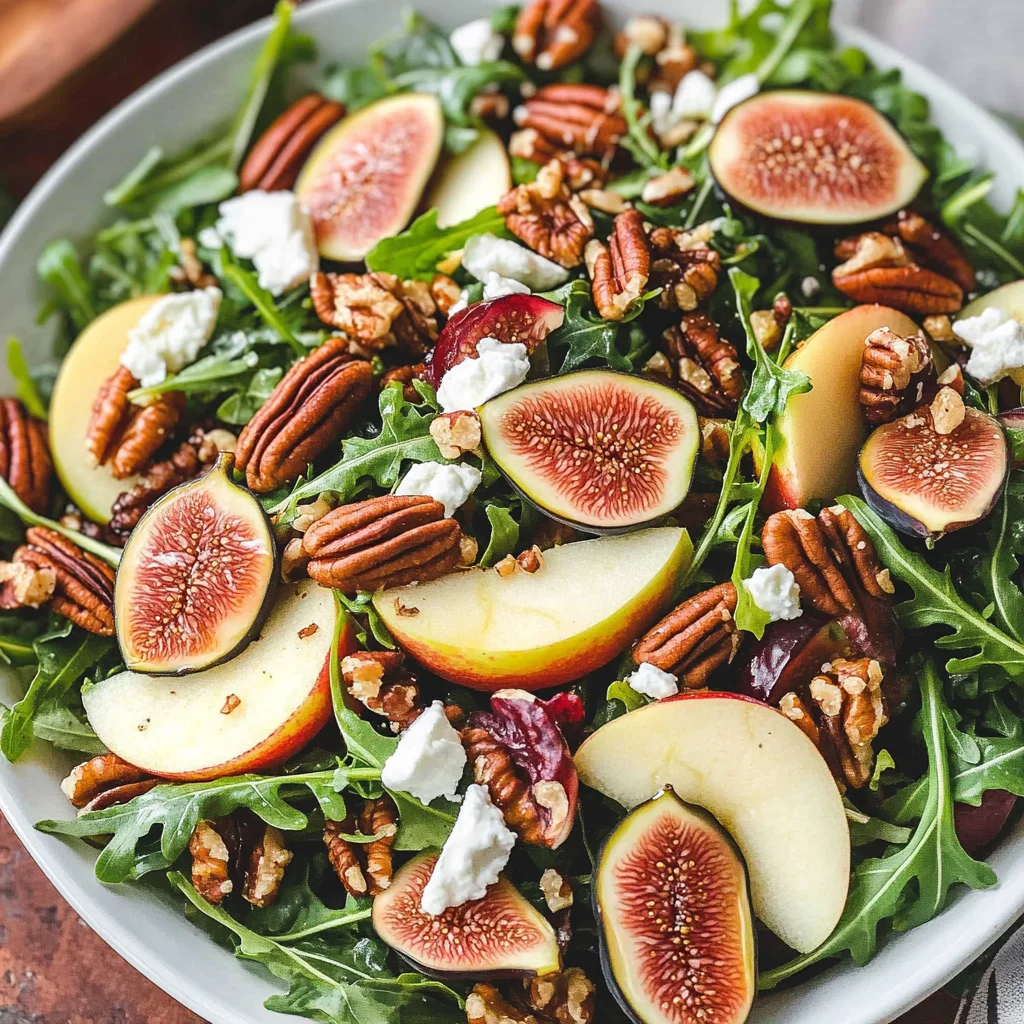 Apple Arugula Salad With Maple Pecans