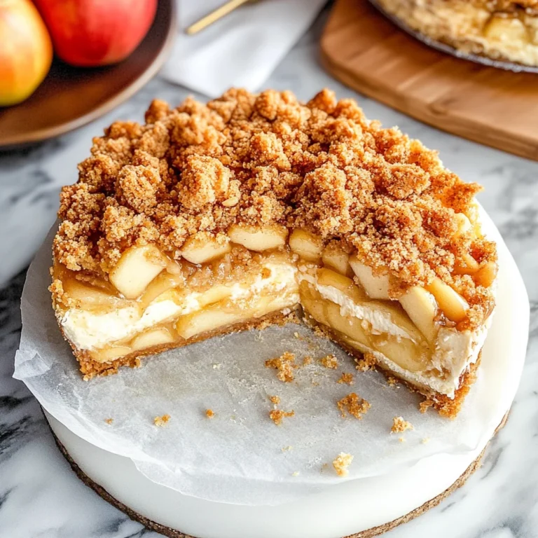 Apple Crumble Cheesecake