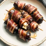 Bacon-Wrapped Dates with Goat Cheese & Honey