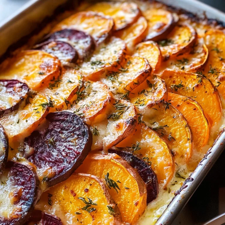 Cheesy Root Vegetable Gratin