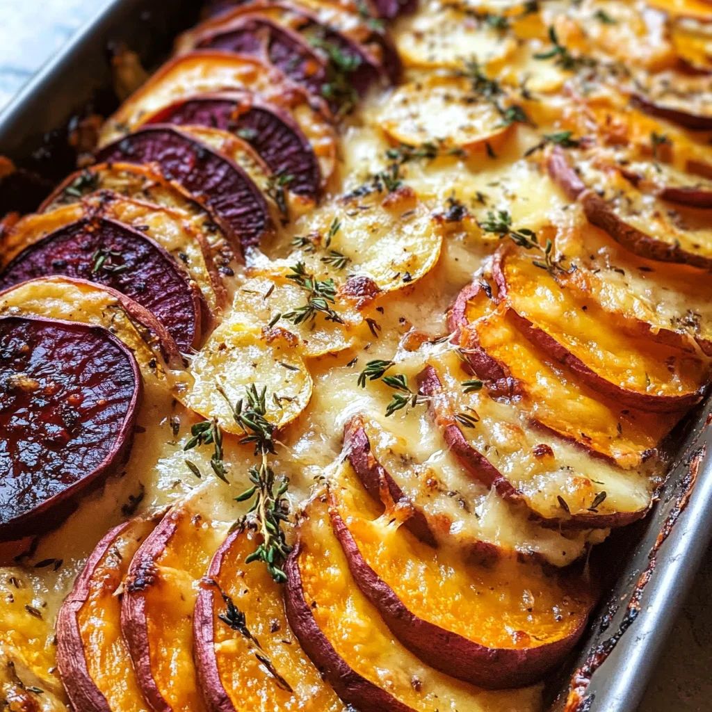 Cheesy Root Vegetable Gratin