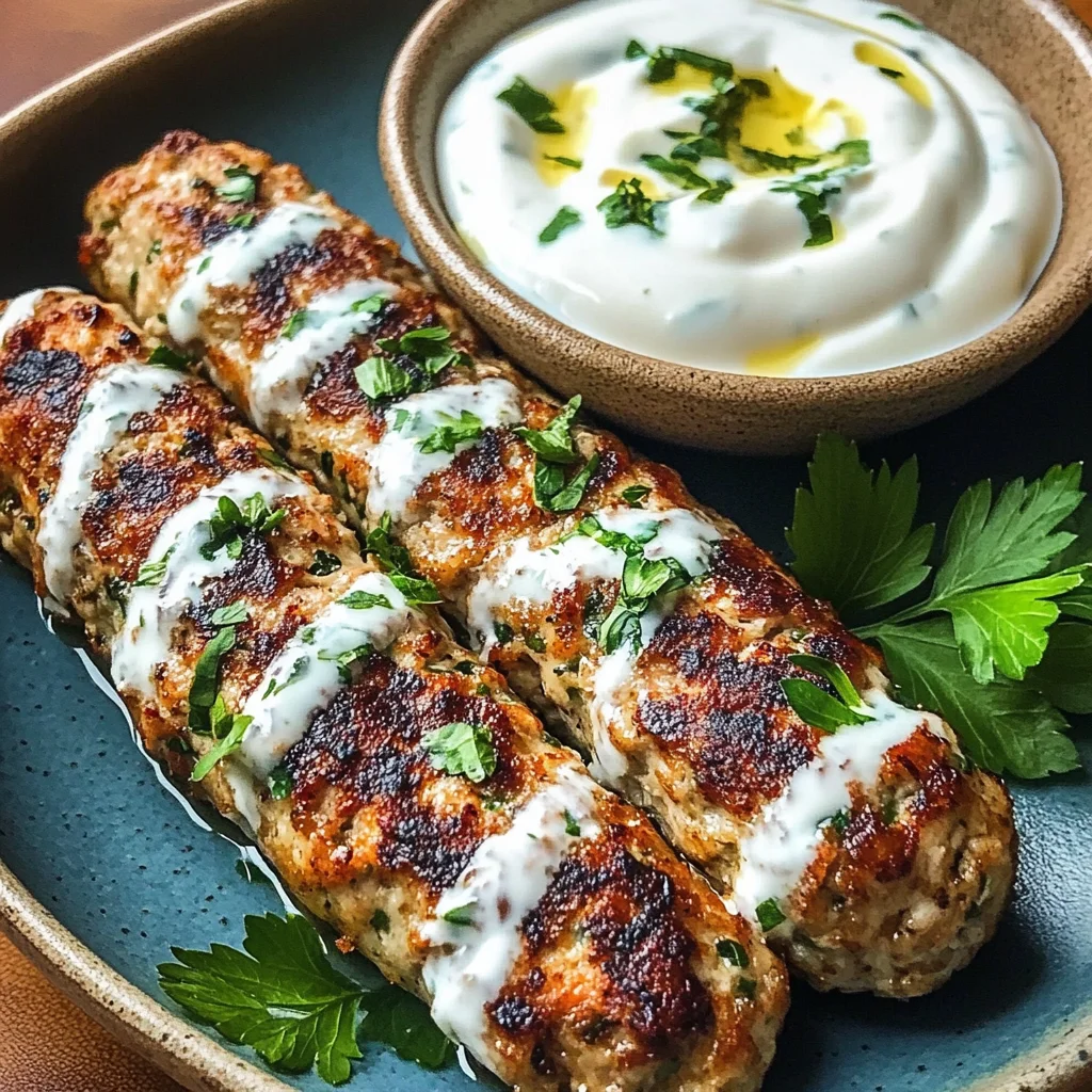 Chicken Kofta with Garlic Yogurt Sauce Recipe: A Must-Try!