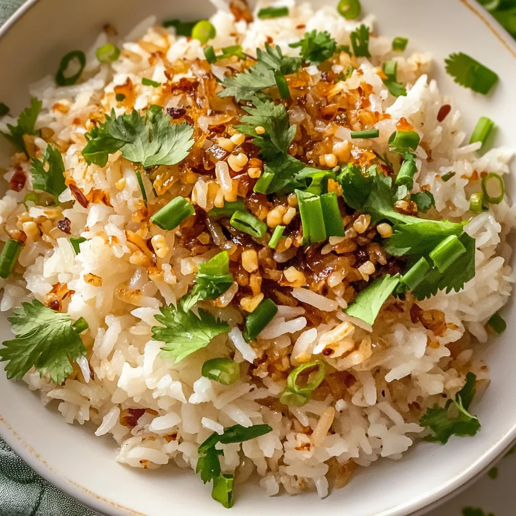 Chili Oil Sinangag (Fried Garlic Rice)