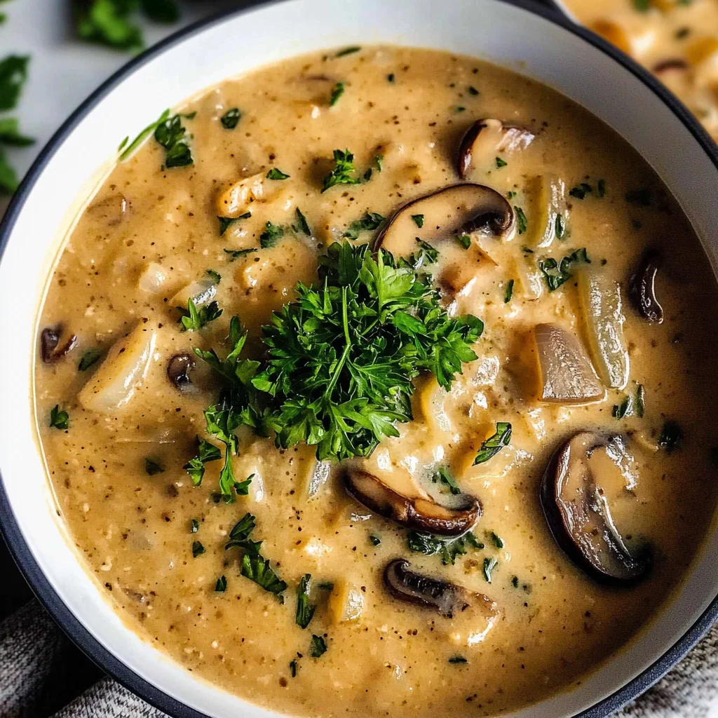 Creamy Hungarian Mushroom Soup